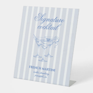 Last toast on the coast Bachelorette Cocktail Pedestal Sign