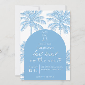 Last Toast on the Coast Bachelorette Invitation 