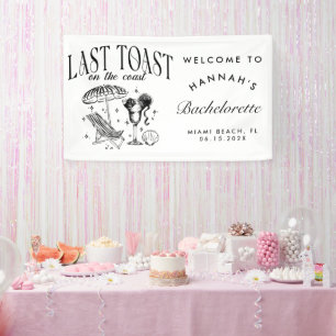 Last Toast on the Coast Bachelorette Party Banner