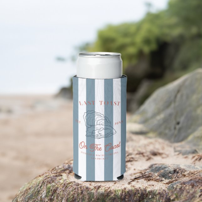 Last Toast on the Coast Bachelorette  Seltzer Can Cooler (Creator Uploaded)