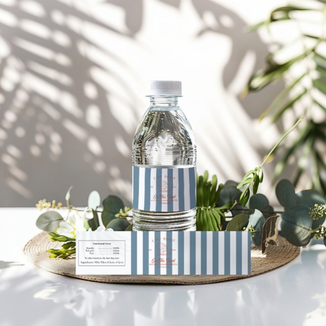 Last Toast on the Coast Bachelorette  Water Bottle Label (Creator Uploaded)