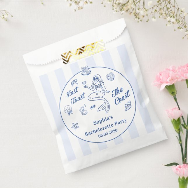 Last Toast On The Coast Bachelorette Weekend Favour Bag (Sealed)