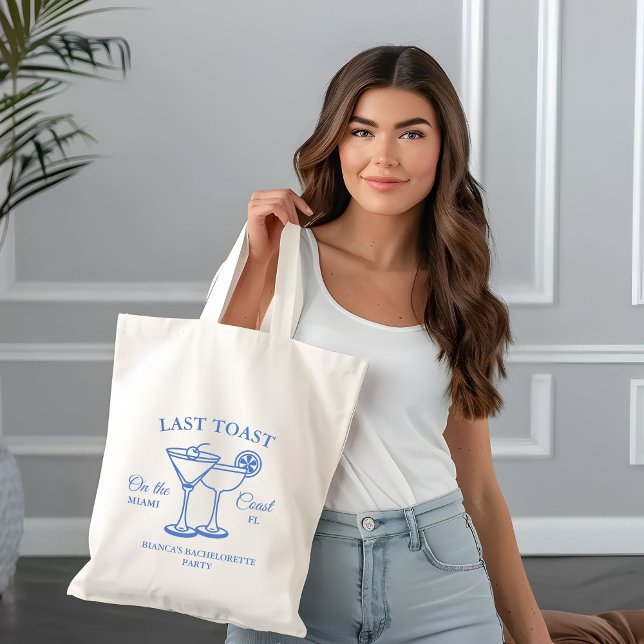 Last Toast on the Coast Bachelorette Weekend Party Tote Bag (Creator Uploaded)