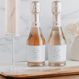 Last Toast on The Coast Bachelorette Weekend Sparkling Wine Label