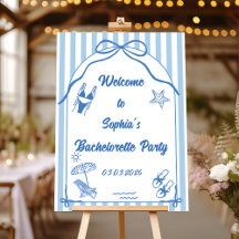 Last Toast On The Coast Bachelorette Welcome Sign