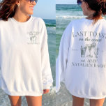Last Toast On The Coast Beach Bachelorette Party Sweatshirt<br><div class="desc">Celebrate the coastal charm with our Last Toast On The Coast Beach Bachelorette Party Sweatshirt – the epitome of luxury and style for your beach bachelorette. This sweatshirt is more than just cosy attire; it's a symbol of personalised luxury, making it perfect for your Charleston bachelorette experience. Featuring the phrase...</div>