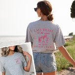 Last Toast On The Coast Beach Bachelorette Party T-Shirt<br><div class="desc">Raise a glass to the ultimate celebration with our Last Toast On The Coast Beach Bachelorette Party T-Shirt – the epitome of luxury for your beach bachelorette bash. These shirts go beyond ordinary apparel; they embody the essence of a personalised and stylish Charleston bachelorette experience. Featuring the phrase "Last Toast...</div>