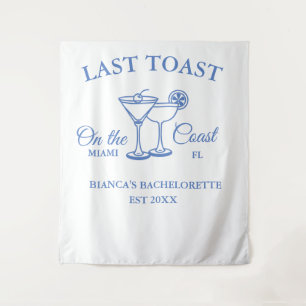 Last Toast on the coast Beach Bachelorette party  Tapestry