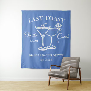 Last Toast on the coast Beach Bachelorette party  Tapestry