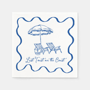 Last Toast on the Coast Cocktail Napkin