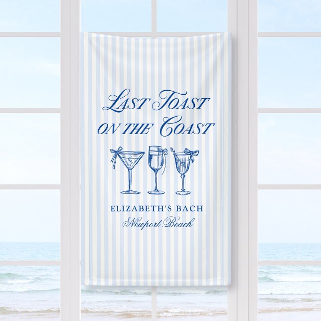 Last Toast on The Coast Elegant Hand Drawn Bows Banner (Creator Uploaded)
