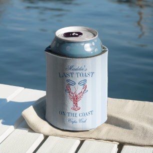 Last Toast on the Coast Lobster Bachelorette Can Cooler