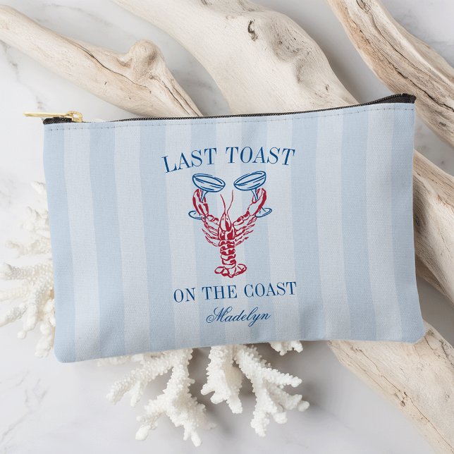 Last Toast on the Coast Lobster Bachelorette Party Accessory Pouch (Creator Uploaded)