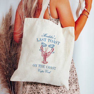 Last Toast on the Coast Lobster Bachelorette Party Tote Bag