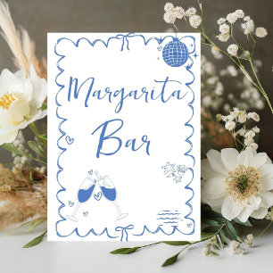 Last Toast On the Coast margarita bar bachelorette Pedestal Sign