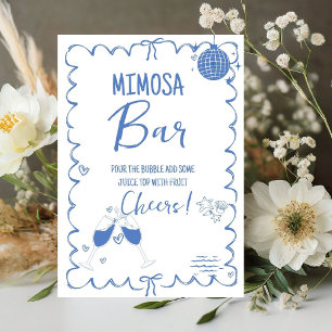 Last Toast On The Coast Mimosa Bar Table Sign