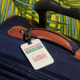 Last Toast on the Coast – Nautical Bachelorette Luggage Tag