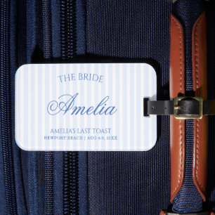 Last Toast on The Coast   The Bride Luggage Tag