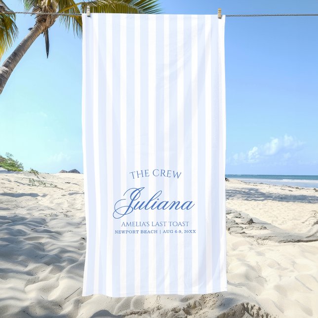 Last Toast on The Coast | The Crew Beach Towel (Creator Uploaded)