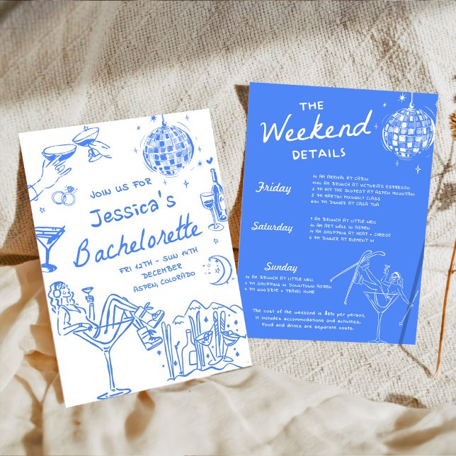 Last Toast On The Slopes Bachelorette Weekend Invi Invitation (Creator Uploaded)