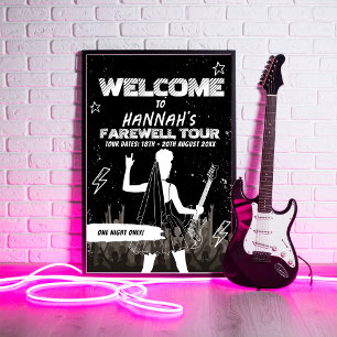 Last Tour Punk Rock Band Bachelorette Welcome Sign