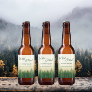 Last Trail Before The Veil Bachelorette Beer Bottle Label