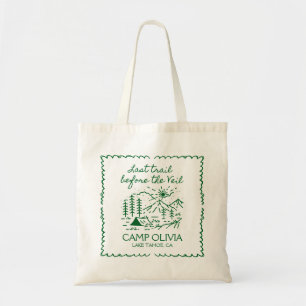 Last Trail Before The Veil Bachelorette Party Tote Bag