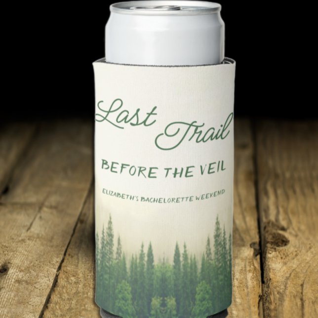 Last Trail Before The Veil Bachelorette Seltzer Can Cooler (Creator Uploaded)