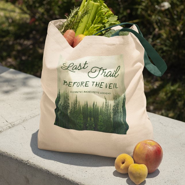 Last Trail Before The Veil Bachelorette Tote Bag (Creator Uploaded)