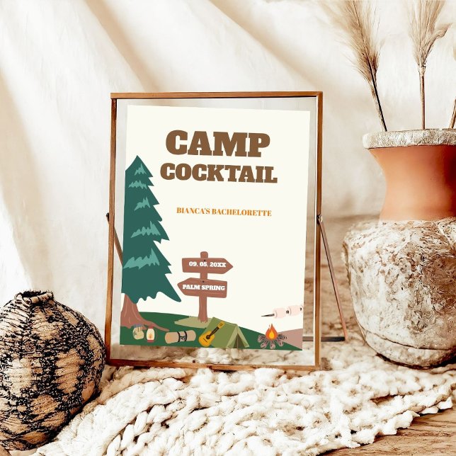 Last Trail Before The Veil Camp Cocktail Sign  (Creator Uploaded)