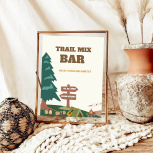 Last Trail Before The Veil Trail Mix Bar Sign 