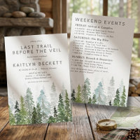 Last Trail Camping Bachelorette Weekend Itinerary
