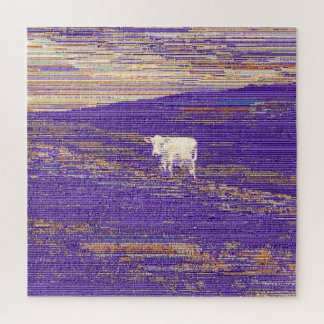 Last Transmission or Cow in a Field Jigsaw Puzzle
