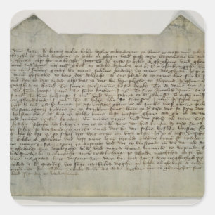 Last will and testament artist Master Bertram Square Sticker