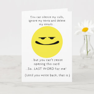 Last Word Card