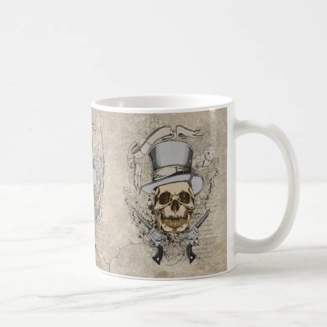 Last Word Skull & Guns Coffee Mug (Right)