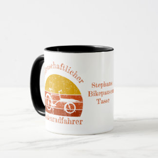 Lastenrad im Sonnenuntergang, Dein Name Mug