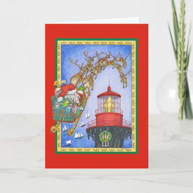 LastStop Lighthouse Holiday Card (Front)