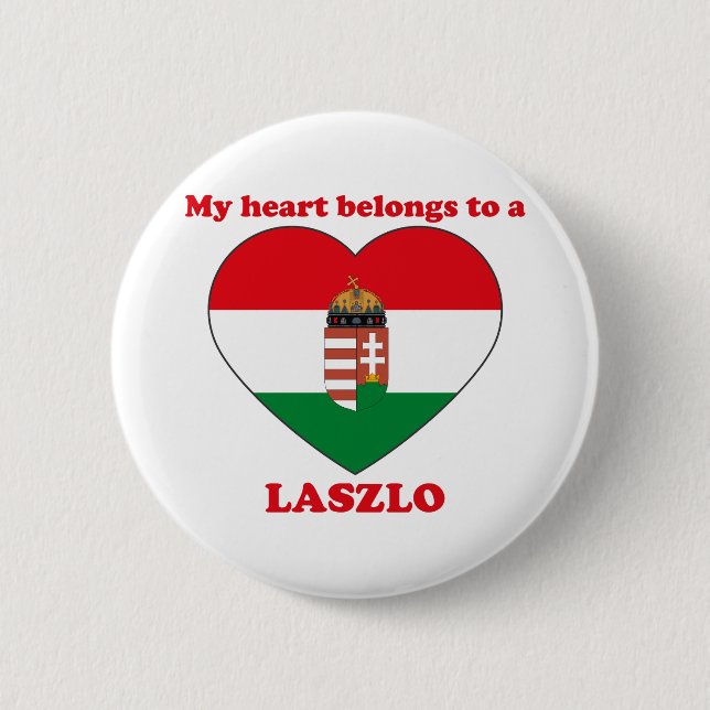 Laszlo 6 Cm Round Badge (Front)