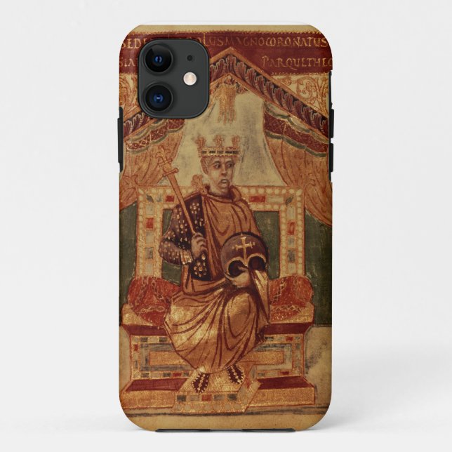 Lat 1152 f.3v Charlemagne (Carolus Magnus, Charles Case-Mate iPhone Case (Back)