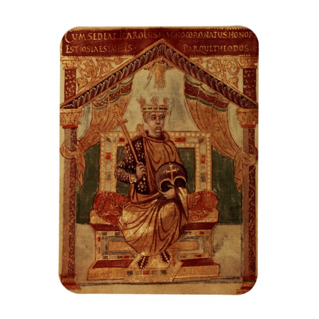 Lat 1152 f.3v Charlemagne (Carolus Magnus, Charles Magnet (Vertical)