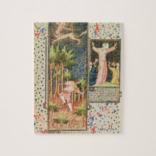 Lat 9471 f.16r November, from the Grandes Heures d Jigsaw Puzzle