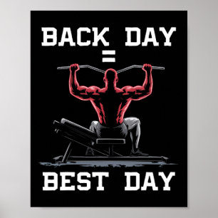 Lat Pulldown Exercise Bodybuilding Fitness Workout Poster