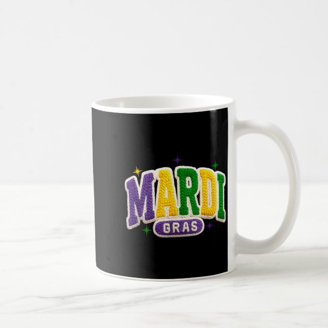 Latch Hook Mardi Gras Trendy Funny Gift Tee Men, W Coffee Mug (Right)