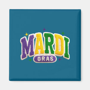Latch Hook Mardi Gras Trendy Funny Gift Tee Men, W Magnet