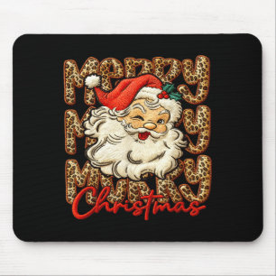 Latch Hook Yarn Crochet Coquette Merry Christmas Mouse Pad