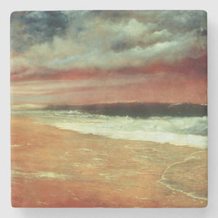 Late Afternoon by the Sea – Joaquín Clausell Stone Coaster