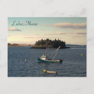 Late Afternoon in Lubec, Maine Postcard