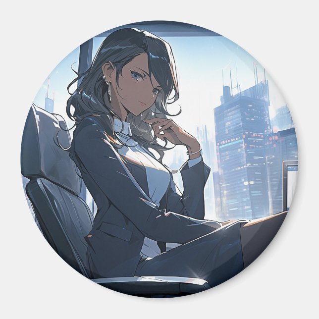 Late afternoon in my office magnet (Front)