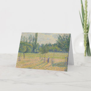 "Late Afternoon in our Meadow" - Camille Pissarro Card
